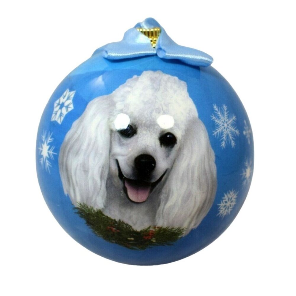 ES Pets Dog Christmas Unbreakable Ball Ornament New Poodle